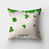 Dan svetog Patrika Irskog dana Modna shamrock Četvoro lišće djetelina Dekor za print bacanje jastuk