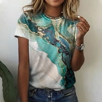 Olyvenn ženske trendi tunika The majice posade Crke izrez košulje Comfy labavi fit casual bluza Vintage