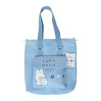 Student platnene vrećice Pismo zečjeg uzorka čvrsto boje veliki kapacitet torba za torba za crtić za