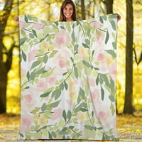 Pokrivač, bacanje pokrivača flanel deke Kraljica, cvijet Ispis Početna Essentials Visoka prozračnost