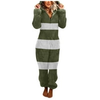 Petkort ženske lagane pune zip meke polarne jakne zimski kaput Otiska vojska zelena, 5xl