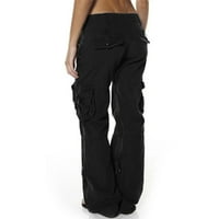 Eashery Womens Capri hlače Ležerne hlače plus veličina opuštena fit cjelodnevni izvlačenje elastičnih