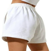 Žene ljetne kratke hlače Elastični struk za vuču salon aktivni trčanje joga sportske kratke hlače sa
