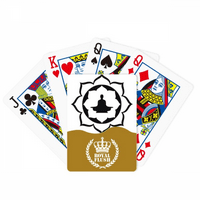 Lotus figura Jednostavna ilustracija uzorak Royal Flush Poker igračka karta