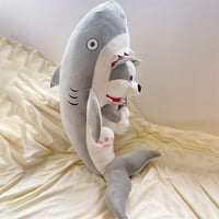 Bacanje jastuka, crtani morski pas pliša lutka simpatična punjena igračka stražnji jastuk lijep poklon