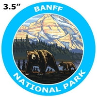 Banff National Park - 3,5 - auto kamion grafički branik grafički vinil naljepnica - priroda Ribolovni