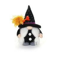 Halloween Gnome plišani ukras sa svjetlom za odmor Kamin Party Doc dekol Fini obrt Masman modni stil
