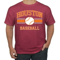 Divlji Bobby Grad Houston bejzbol fantasy Fan Sports Muška majica, Vintage Heather Red, Medium