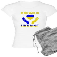 Cafepress - nema rata u podršci Ukrajini Ljudi zaustavljaju ratne pidžame - ženska svjetlost pidžama