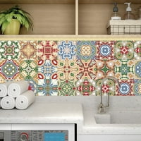 Cvjetne mozaičke naljepnice za pločice samoljepljivi ukras za kućni zid
