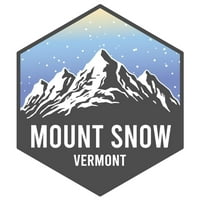 Mount Snow Vermont Ski avanture Suvenir Vinil naljepnica za naljepnicu