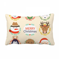 Circle Merry Mas Snowman Festival bacaju jastuk lumbalni umetciv uzorki poklopac uređenja doma