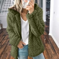 Pimfylm jakna modna prevelika kaputi za žene zeleni 5xl