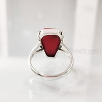 Aries Coral Lijesni prsten, prirodni crveni koraljni prsten, aprilski ping, unizorski prsten, ženski