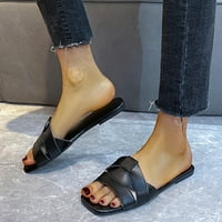 ZTTD Proljeće i ljetni modni ženski papuči križni remen casual sandale Otvori nožni dno ženske papuče