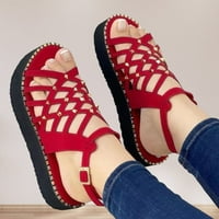 Sandale za djevojke Rim Style sa vrhom noktiju Otvorene cipele iz trajne cipele za haljine Jeans suknje