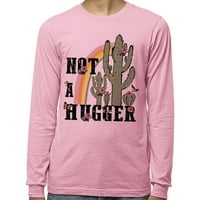 Nije zagrljaj majica s dugim rukavima unizobrani ružičasti