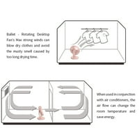 Ventilator za hlađenje A C oscilirajuće ventilator za spavaću sobu prijenosne radne površine oscilirajuće
