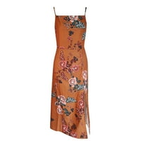 Ženska haljina Ležerne prilike, Temperament za cvijeće za ispis Ljeto All-Match Camisole haljina