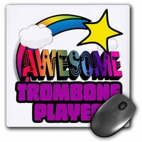 3Droza Snimanje zvezde Rainbow Awesome Trombone player - jastučić za miš, prema