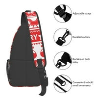 Merry Xmas ruksak ruksak za kosa Crossbody Rame Torba Daypack za planinarenje Travel Women Muškarci