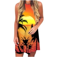 Ljetne haljine za žensku plažu pokrivaju mashirt sundress casure bez rukava kratke haljine Havaii tank