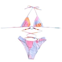 Bikini donje rublje za žene Bikini autopraonici Žene Bandeau zavoj bikini set push up brazilski kupaći
