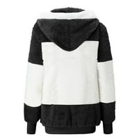 MLQIDK Fleece jakna za žene, moda plus veličina ekstremno hladno vremenska odjeća zadebljala krznene