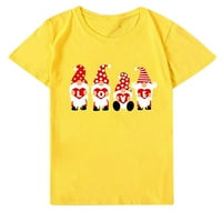 Žene dugih rukava vrhovi okrugli vrat Žene Valentinovo voli košulju s tiskanom majicom, kratki rukav