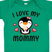 Inktastic volim moju mamu sa slatkim pingvinom i srcima poklon dječjim dječjim bodionicom