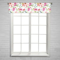 Vodeni kolor cvjetni ljubičasti ružičasti buket bijeli cvjetni prozor za zavjese