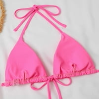 Novi ružičasti pojas za prsa bez čelika Modna kravata Split Backless Backing kupaći kostim Bikinis Visoki