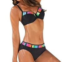Ženski bikini visokog struka skupova dva kupa kupa kupa kupaći kostim bikini kratke kupaći kostimi za