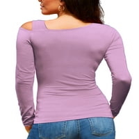 Capreze Women Off Shirt bluza Majica Ležerne prilike dugih rukava Spring Fall Tunic Vrhovi
