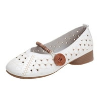Šupnja udobnost Čvrsta boja Vintage Soft Bež pada cipele za žene Božićne veličine 38