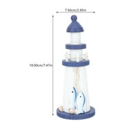 Mediteranski svjetionik Drveni svjetionik Mediteranski stil morskih tematski svjetionik Ornament Kućne