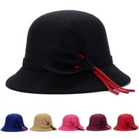 Archer Women Hat Hat ulov za oči Britanski stil Fau vuneni vintage filce kuglač Ženski šešir za jesen