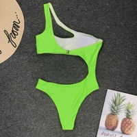 Ženske odjeće za plažu Jedno rame za rezanje visokog struka Bikini set Crisscross kupaći kostim kupaćim
