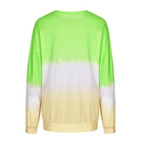 Žene tuničke pulover Duks Sheatshir Falsul Casure Comfy vrhovi Dugi rukav Gručni kontrast Color Color