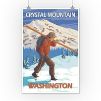 Kristalna planina, Washington, skijaški skije snijeg