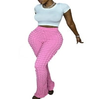 Žene Dodatne davne pletene bodycon gamaše hlače visoke struke ravne hlače hlače hlače hlače