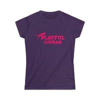 Playful Cougar Dame Softstyle Tee