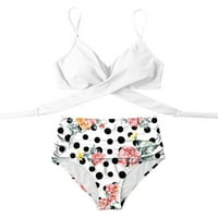 VikakioOze ženski bikini set kupaći kostim dva suspenderska kostima za kupaće odjeće