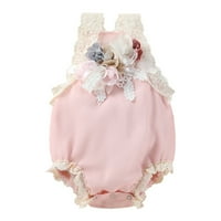 Pimfylm Baby Girl BodySuits unisex-baby multi dugi rukavi za dugih rukava Bodysuit Pink 12-mjeseci