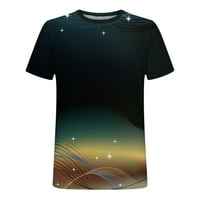 TKLPEHG majice za muškarce Fitness Sportske trendy s kratkim rukavima 4D grafički grafički okrugli vrat