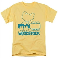 TREVCO WOOD146-AT - Woodstock golub Napunite ispis odrasle majica redovnom fit majicom kratkih rukava,