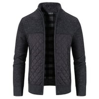 PXIAKGY zimski kaputi za muškarce Muška zima CottonPadd Jacket stalk ovratnik pleteni klipni džemper