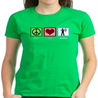 Cafepress - Mir Love Archery Ženska tamna majica - Ženska tamna majica