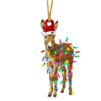 Domaći dekor akrilni jelen Privjesak Božićni ukrasi Privjesak za životinje Razne industrije za božićno