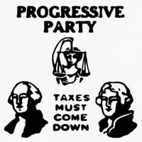 Progresivna zabava, 1924. Simbol Nprogresivne stranke za Robert La Follette, 1924. Poster Print by